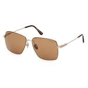 NEW TOM FORD UNISEX GOLD/BROWN SUNGLASSES
